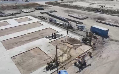 تنفيذ وتصميم الأسس و المايكروبايل وحقن تربة لمشروع معامل ادويه في بغداد